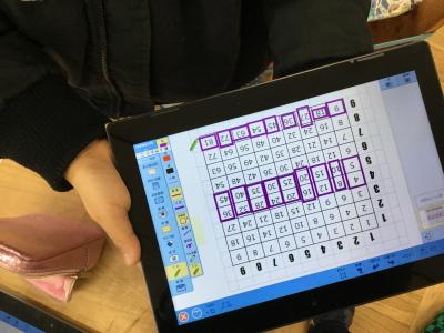 九九のきまりを見つけています 2年生 丹波市立小中学校ポータルサイト