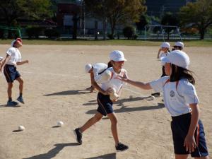 ミニ運動会の一場面