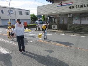 お礼　登校時