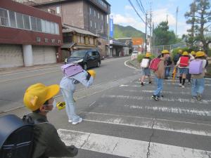 お礼　登校時