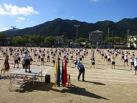 運動会の練習