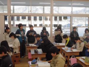 5年生教室にて1