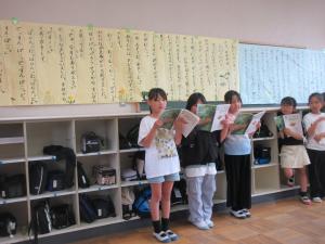 3年生音読発表会
