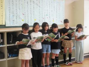 3年生音読発表会