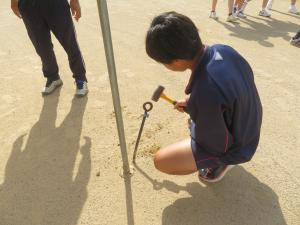 体育大会準備