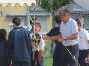 体育大会準備