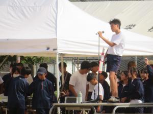 体育大会準備