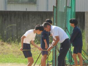 体育大会準備