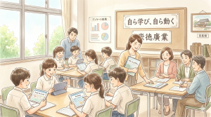 ふるさとを愛し自ら学び続ける心優しい崇広っ子の育成
