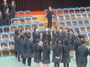 卒業式練習
