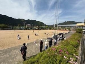 今年度初めての授業参観