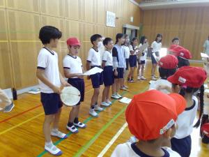 応援合戦の練習
