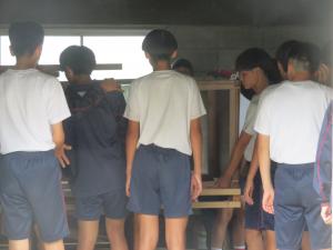 体育大会準備