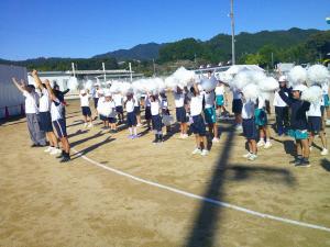 白組の練習